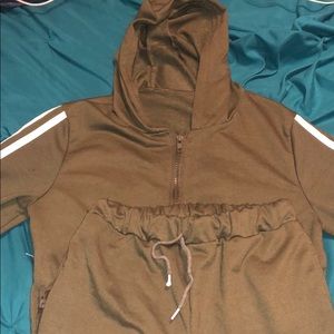 Army green jogging suit
